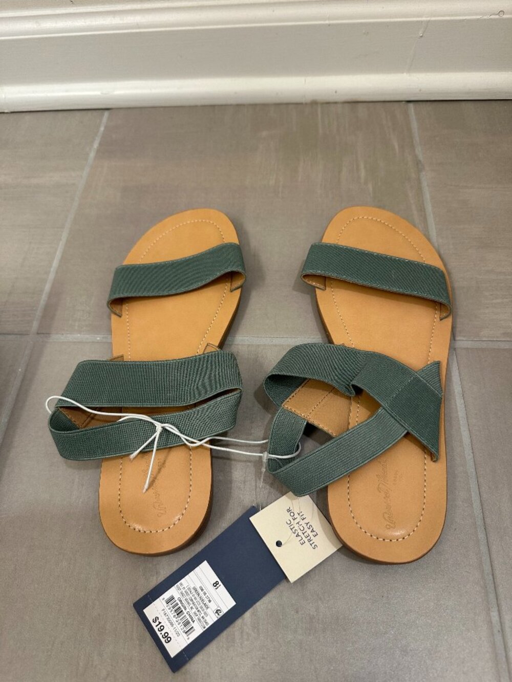 Brand New Sage Green Sandals